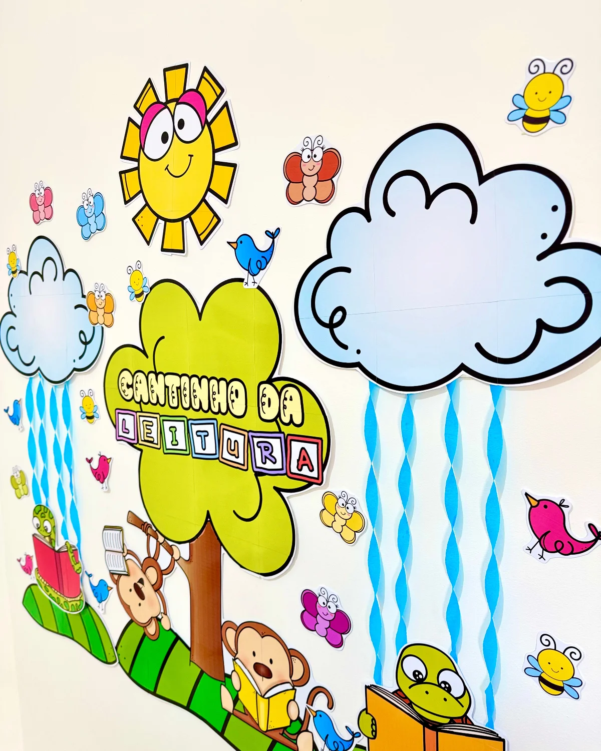 Painel Cantinho da Leitura – Decoração Pedagógica para Sala de Aula — amostra 1: O Painel Cantinho da Leitura é um recurso…