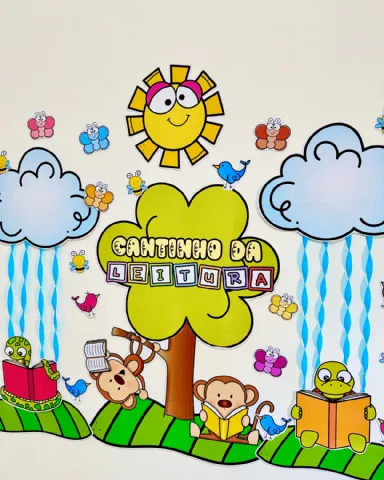 Painel Cantinho da Leitura para Educação Infantil e Anos Iniciais — capa do material