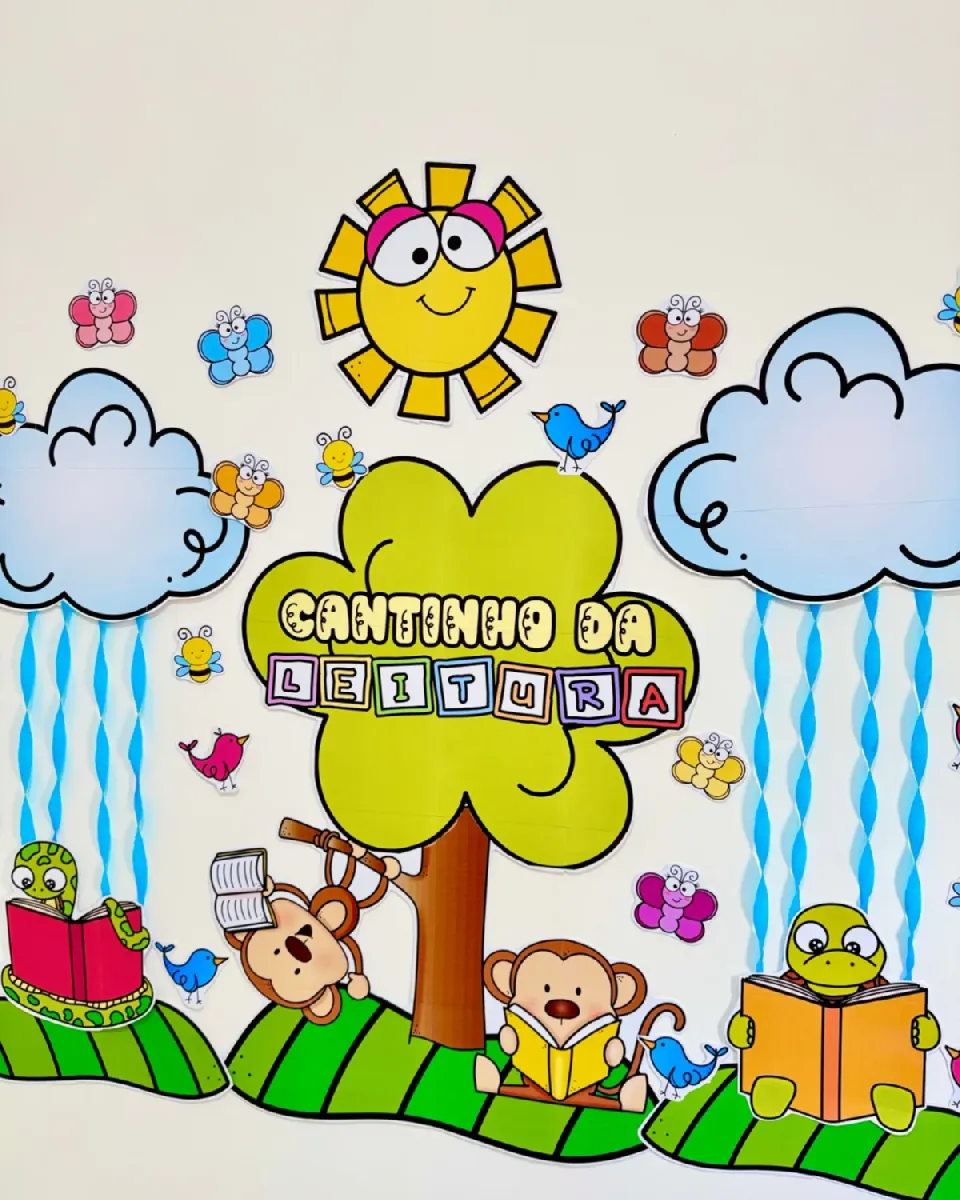 Painel Cantinho da Leitura para Educação Infantil e Anos Iniciais — Apostilas para Educação Infantil: Painel Cantinho da…