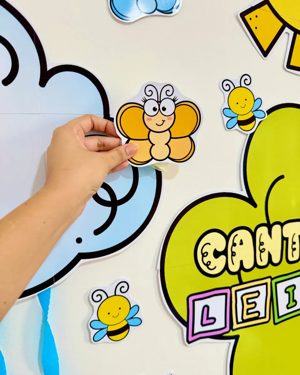 Painel Cantinho da Leitura para Educação Infantil e Anos Iniciais — amostra 4: Painel Cantinho da Leitura para turmas da…