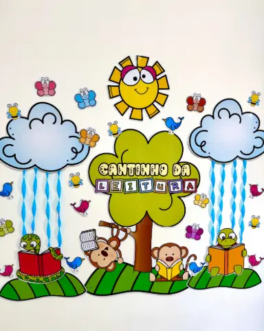 Painel Cantinho da Leitura para Educação Infantil e Anos Iniciais — capa do material