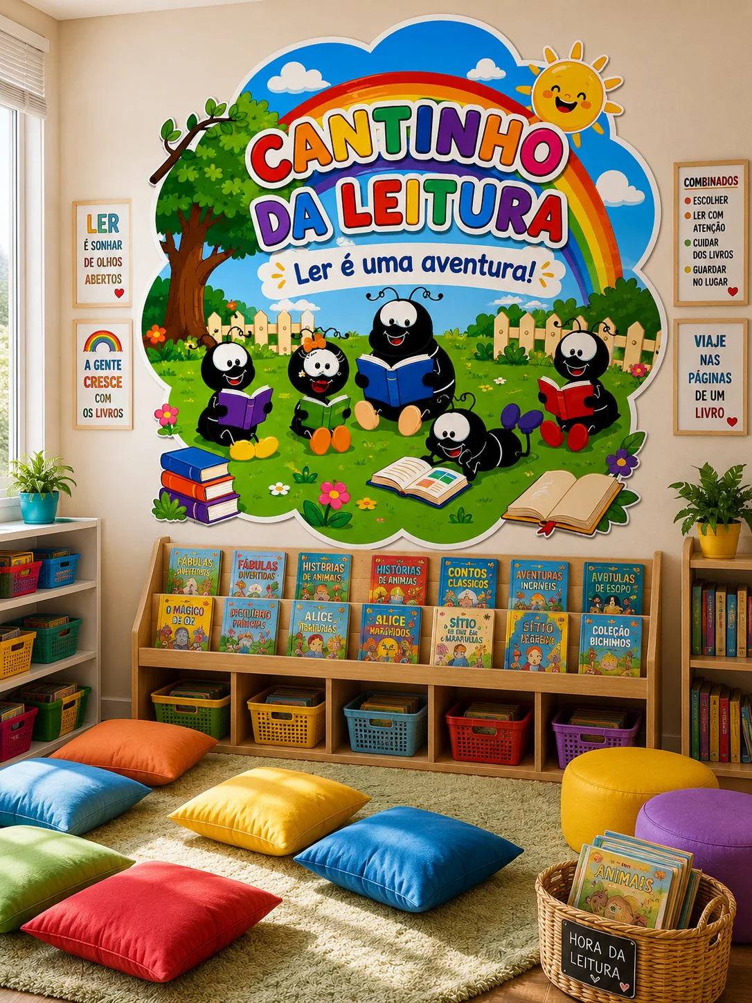 PAINEL CANTINHO DA LEITURA SMILINGUIDO – PDF para Imprimir — Português para Educação Infantil: Transforme o espaço da…