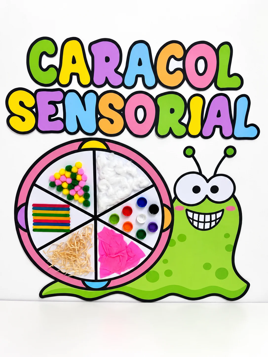 Painel Caracol Sensorial | Atividade de Texturas na Educação Infantil — capa do material