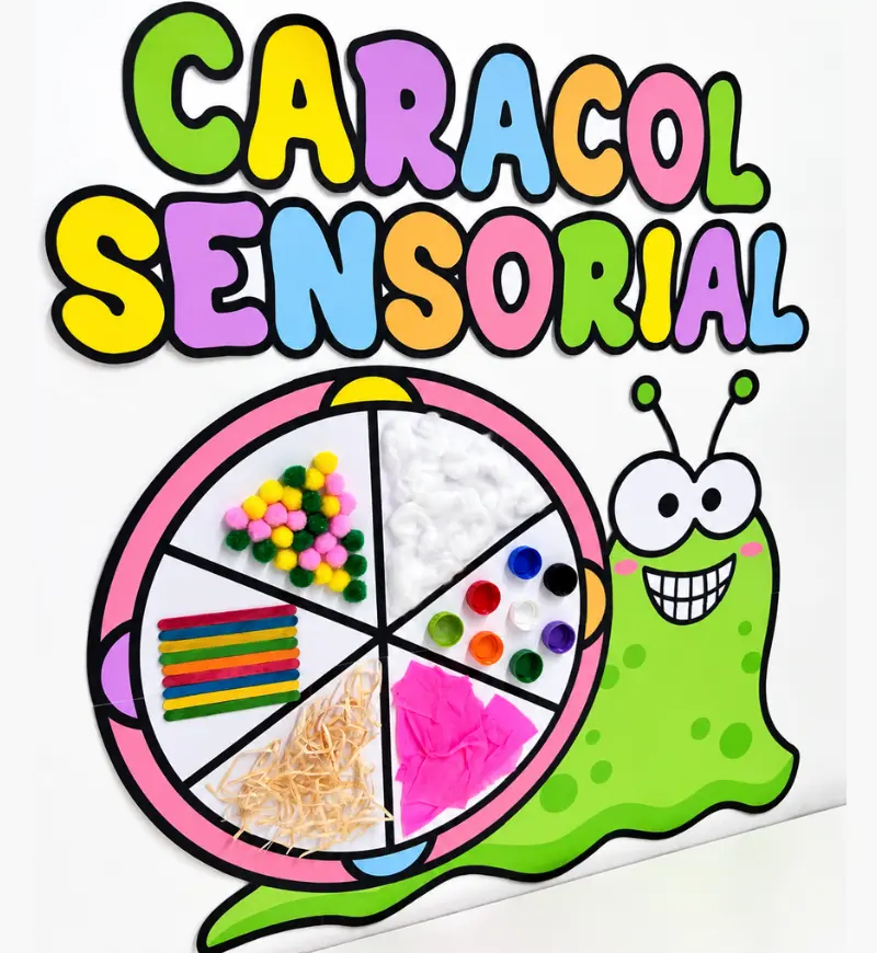 Painel Caracol Sensorial | PDF Educação Infantil — amostra 2: Uma proposta interativa para estimular a percepção tátil das…