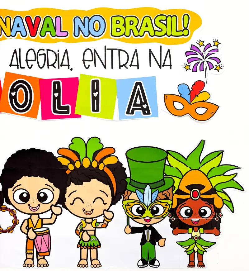 Painel Carnaval no Brasil em PDF para Imprimir — amostra 4: Para quem é indicado