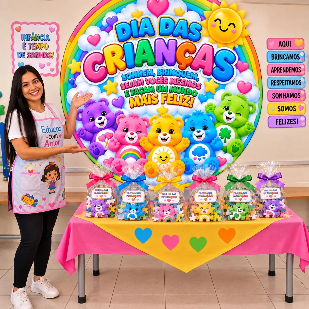 💖 PAINEL CIRCULAR – URSINHOS CARINHOSOS!!! — Alfabetização para Todas as séries: Seu Dia das Crianças merece uma decoração…