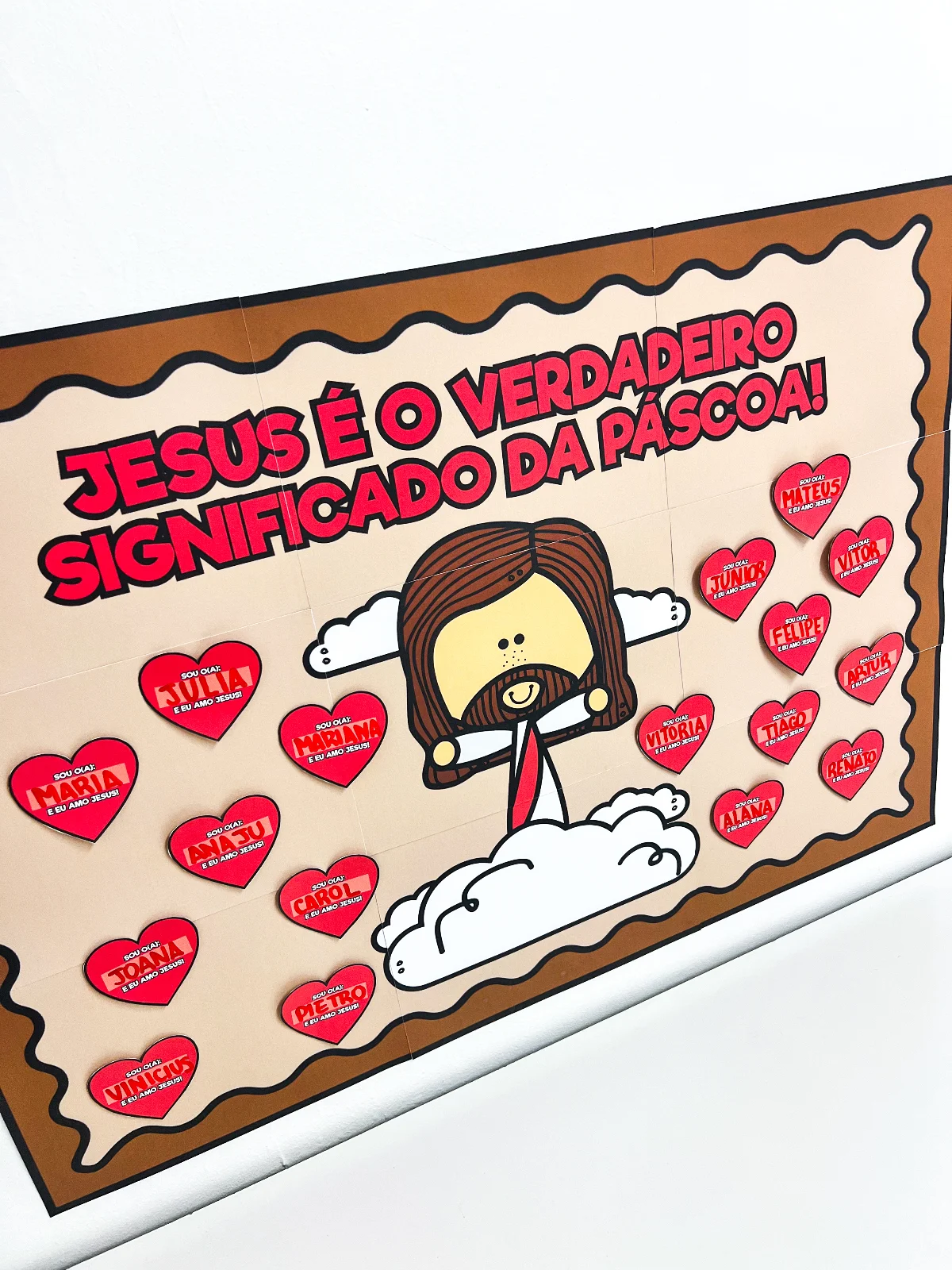 Painel Colaborativo Cristão – Páscoa — amostra 2: Um recurso encantador para trabalhar o verdadeiro significado da Páscoa…