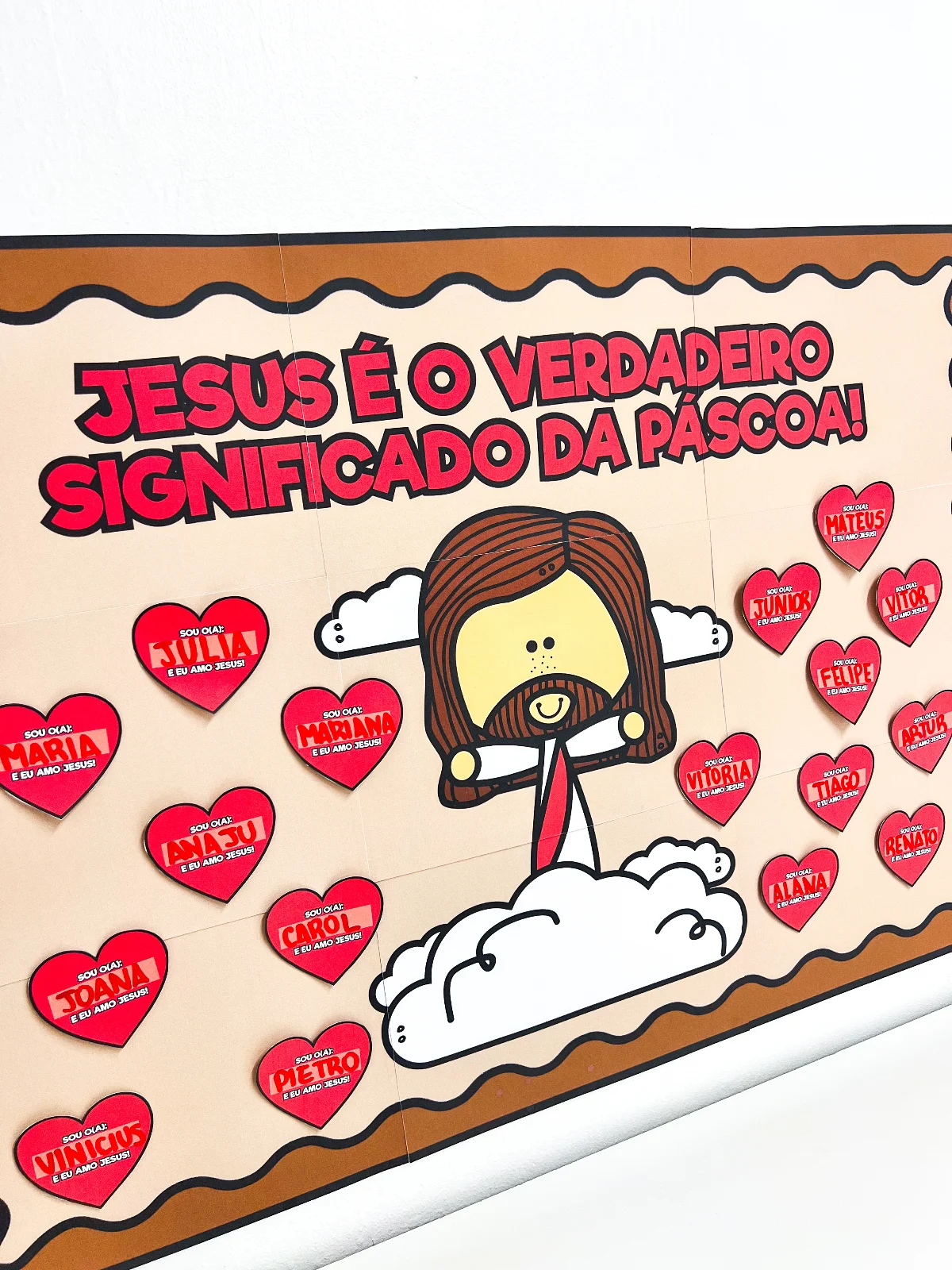 Painel Colaborativo Cristão – Páscoa — amostra 3: Um recurso encantador para trabalhar o verdadeiro significado da Páscoa…