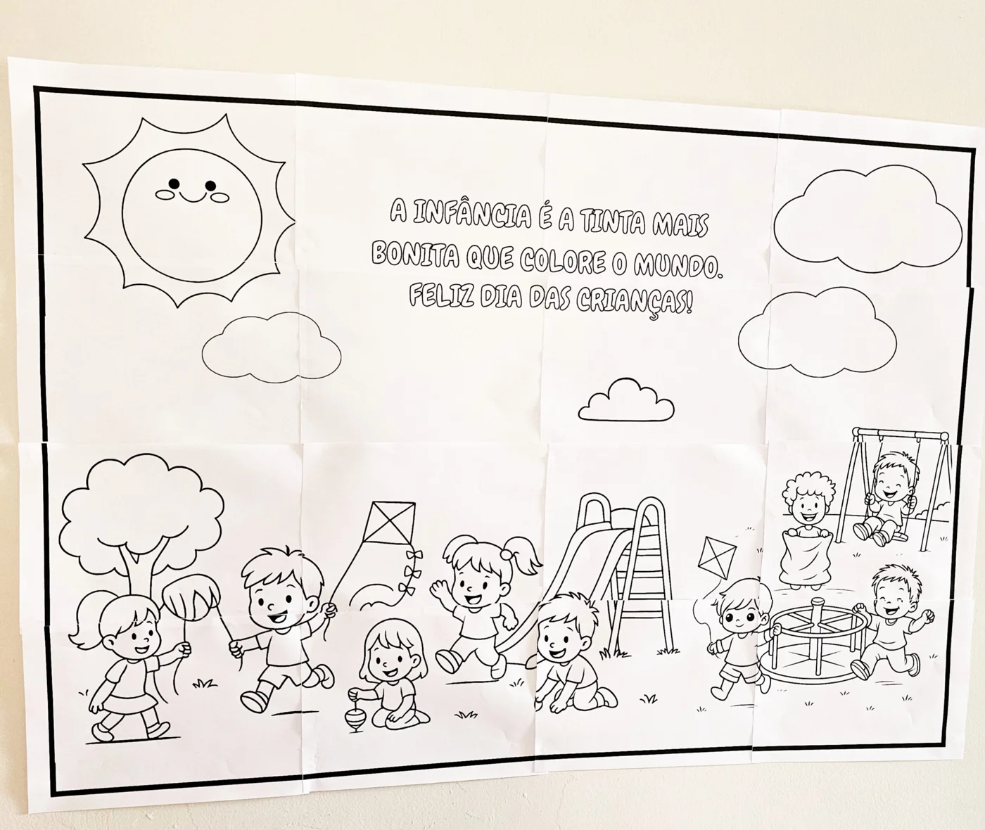 Painel colaborativo dia das crianças — Datas comemorativas para Todas as séries: 🎉 Painel Colaborativo Dia das Crianças 🎉…