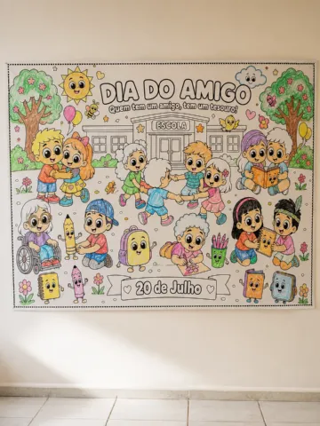 Painel Colaborativo Dia Do Amigo — amostra 4: Deixe o Dia do Amigo muito mais especial