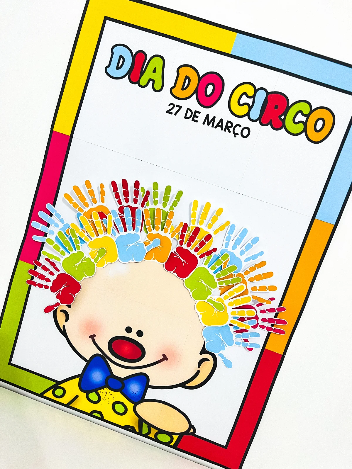 Painel colaborativo Dia do Circo decoração escolar educação infantil PDF para imprimir — amostra 3: Material pedagógico…