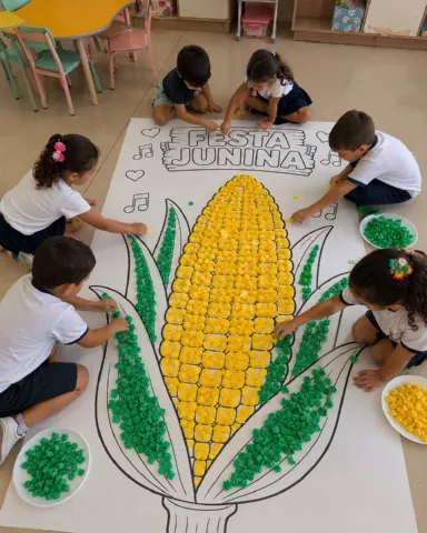 Painel Colaborativo Milho – PDF para Imprimir | Educação Infantil — amostra 1: Sobre o Painel Colaborativo Milho