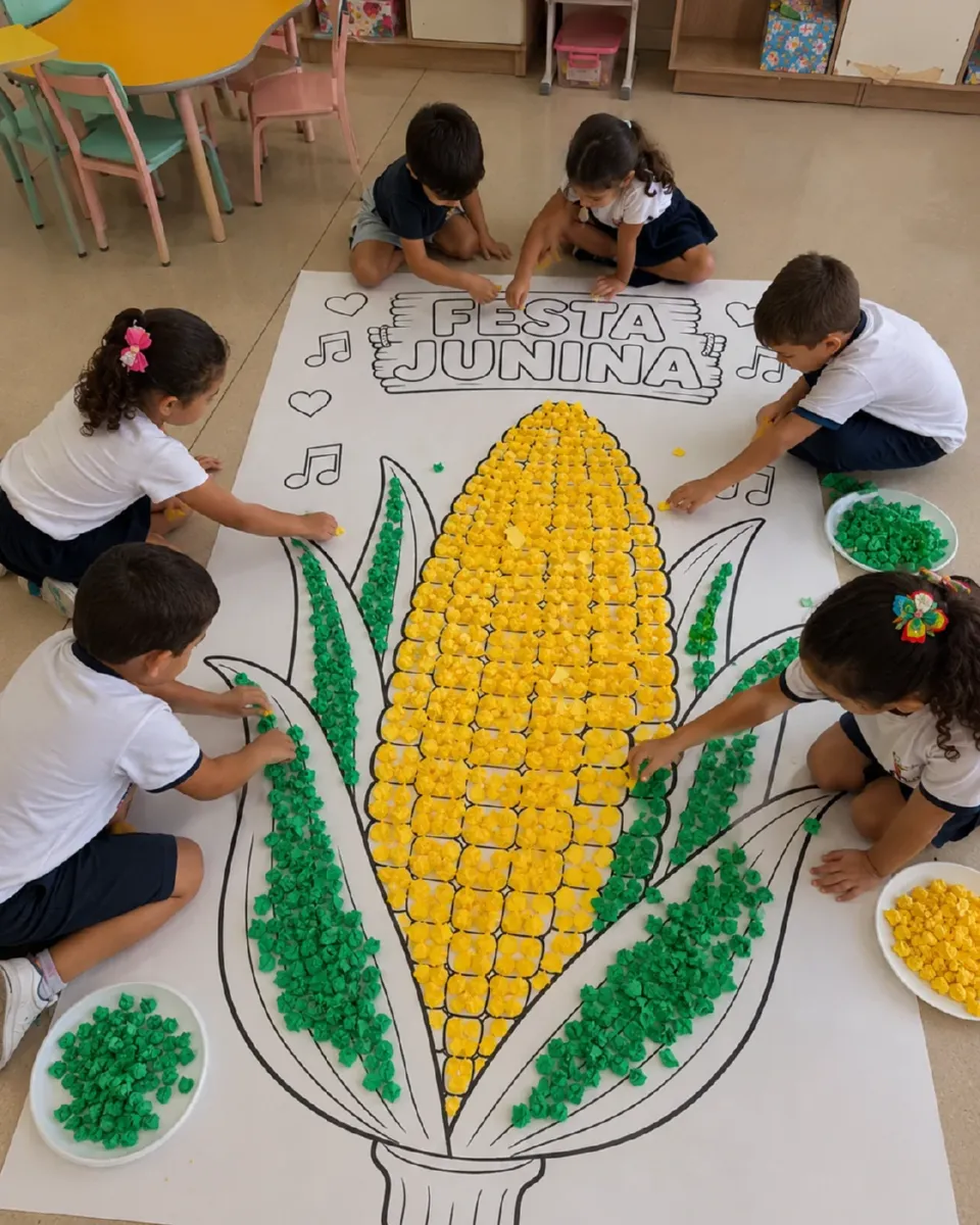 Painel Colaborativo Milho – PDF para Imprimir | Educação Infantil — Atividades para Educação Infantil: Atividade…