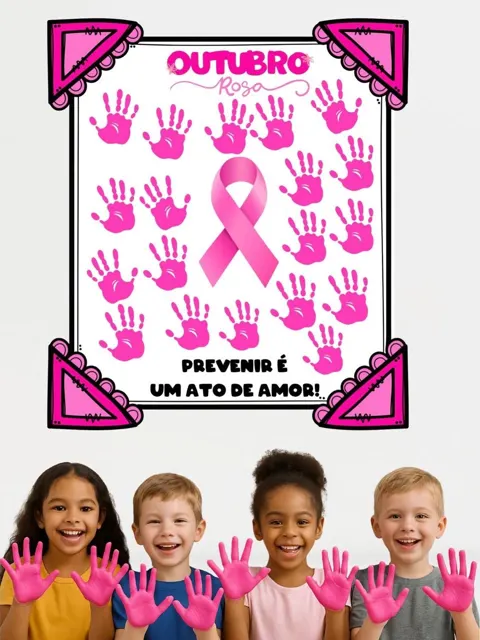Painel colaborativo outubro Rosa — capa do material