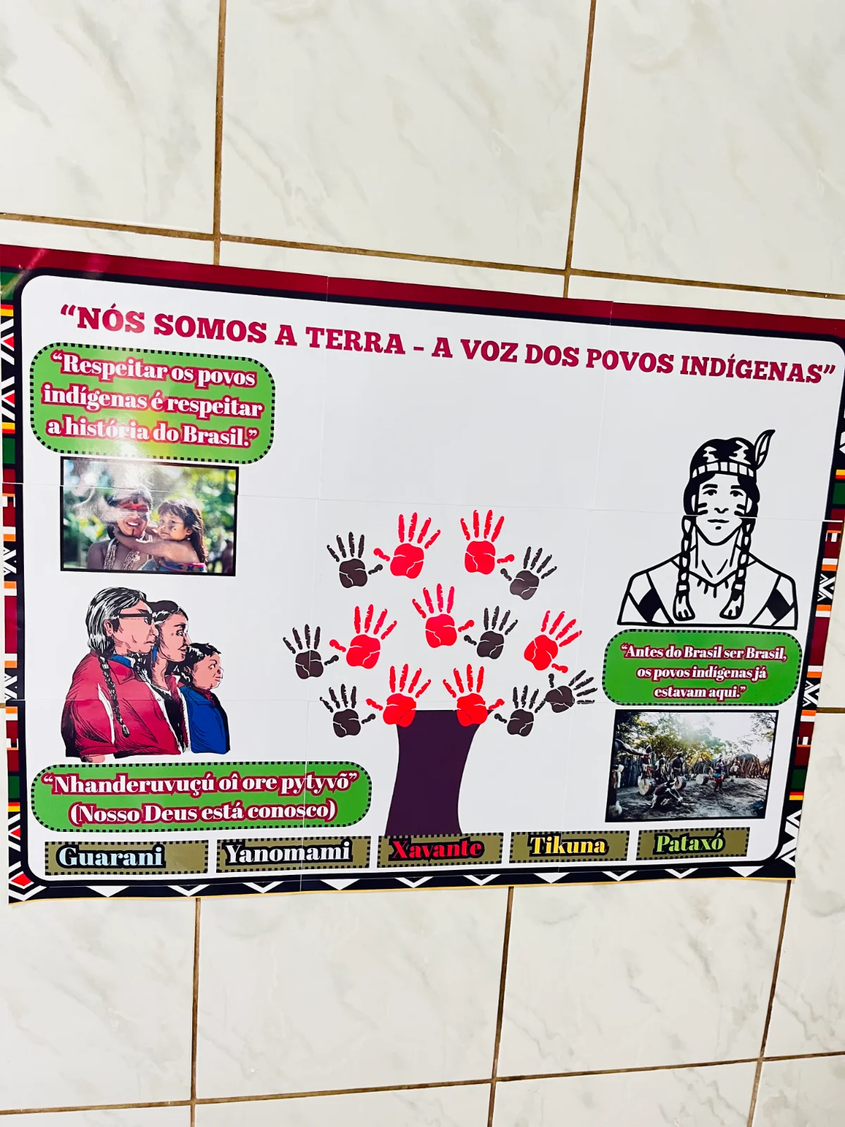 Painel + Colar decorativo "NÓS SOMOS A TERRA" - Povos Indígenas — amostra 2: Sobre o Painel + Colar decorativo "NÓS SOMOS A…