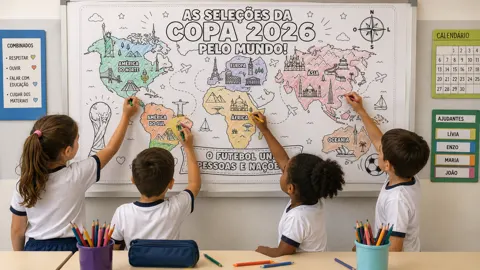 Painel coletivo as seleções da copa — capa do material