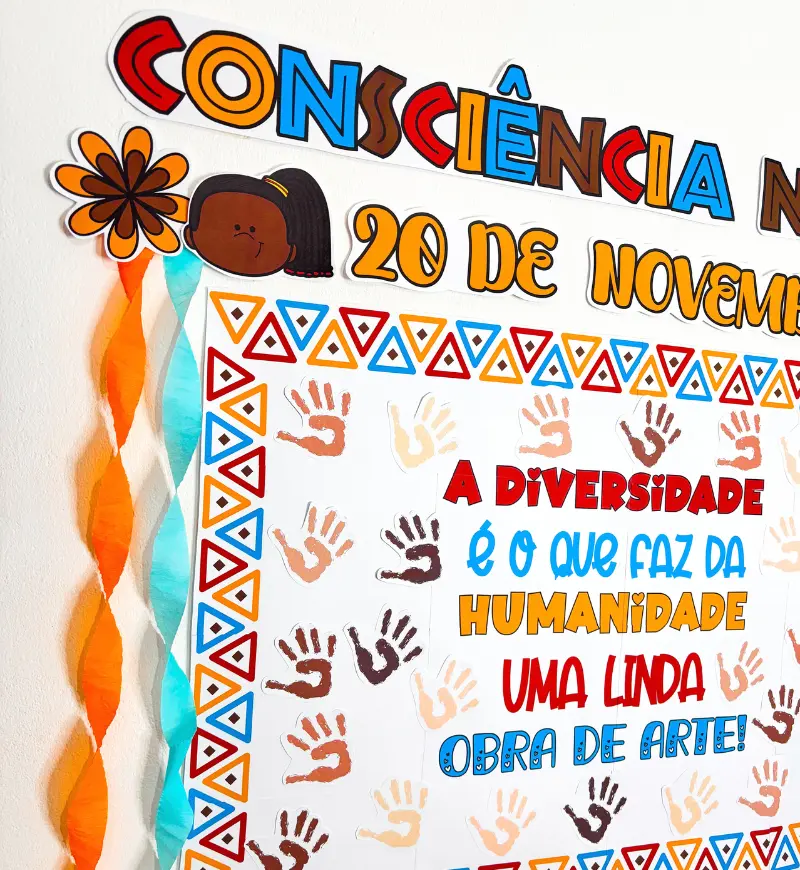 Painel Coletivo Consciência Negra: Diversidade e Respeito — amostra 5: Trabalhe respeito e representatividade com um painel…