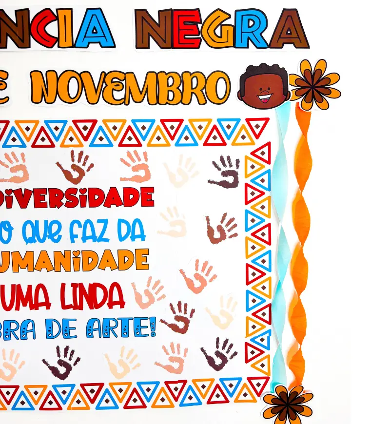 Painel Coletivo Consciência Negra em PDF — amostra 4: Que tal um painel coletivo pra falar de consciência negra de um jeito…