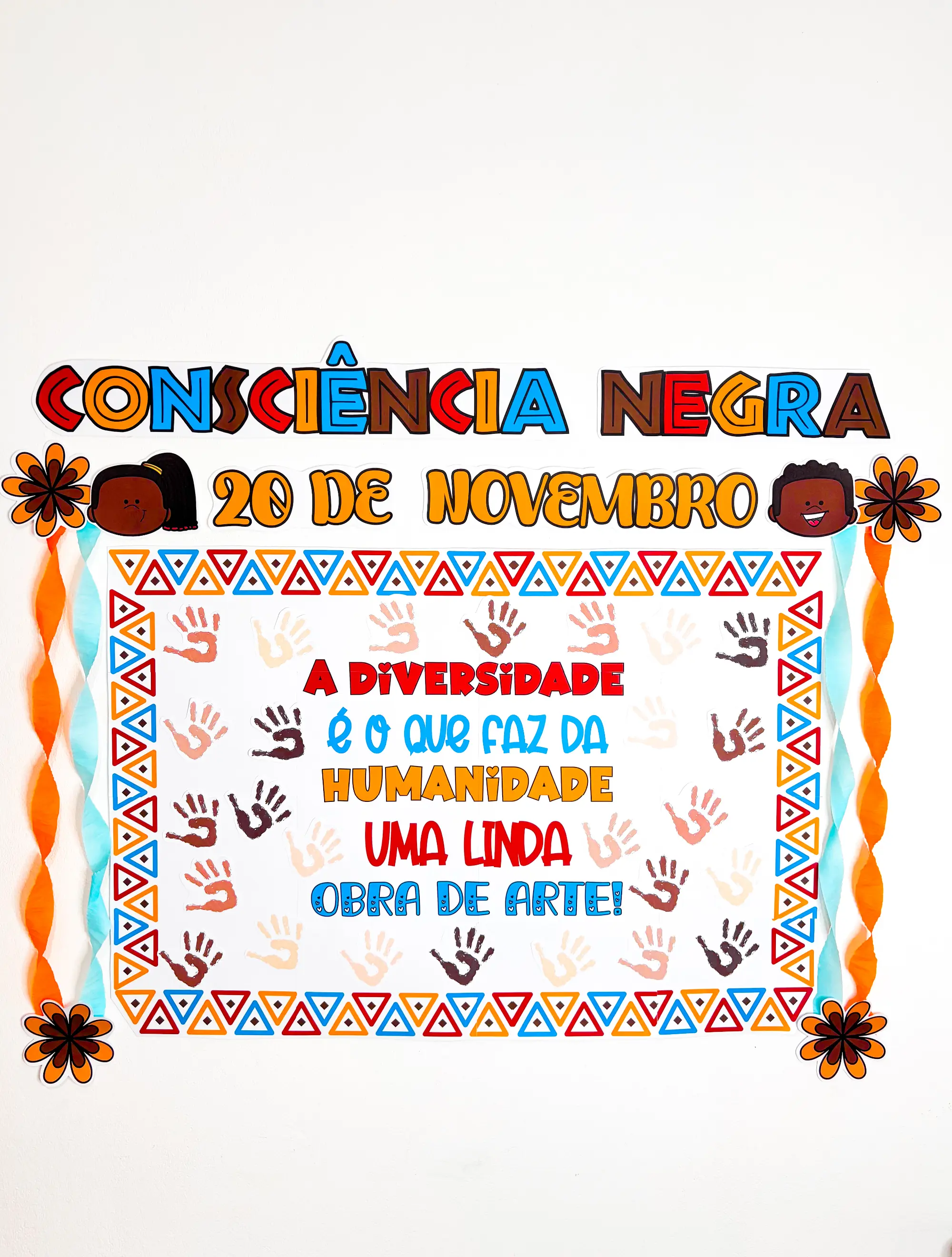 Painel Coletivo Consciência Negra – Respeito e Representatividade — Ciências para Educação Infantil: Painel coletivo para…