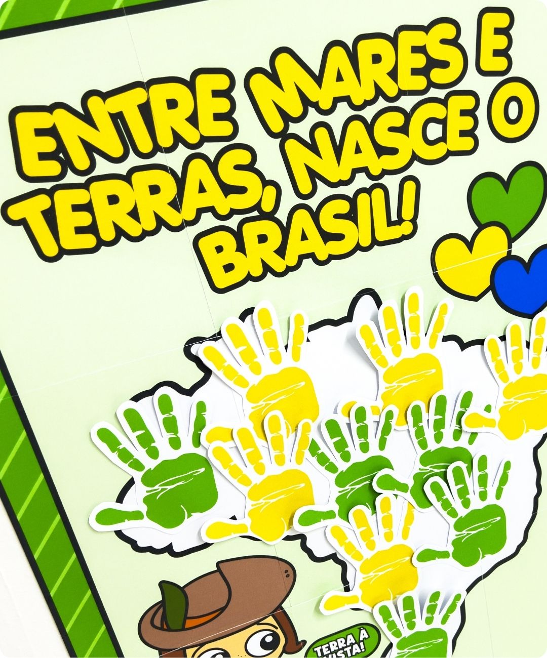 Painel coletivo de 22 de abril para imprimir — amostra 1: Da impressão à participação da turma