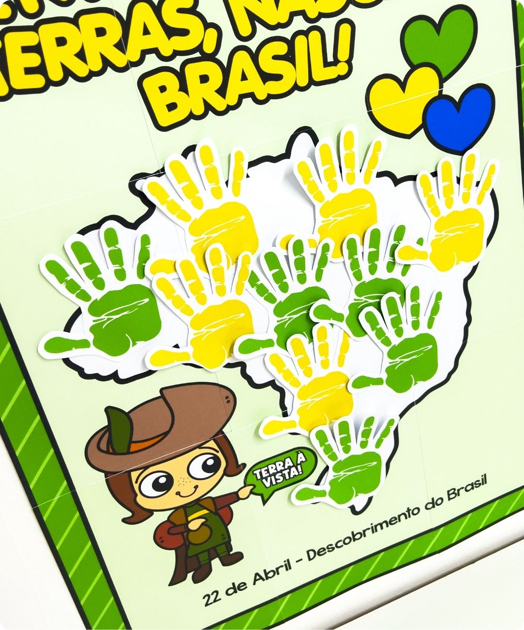 Painel coletivo de 22 de abril para imprimir — amostra 2: Sugestão de aplicação em sala