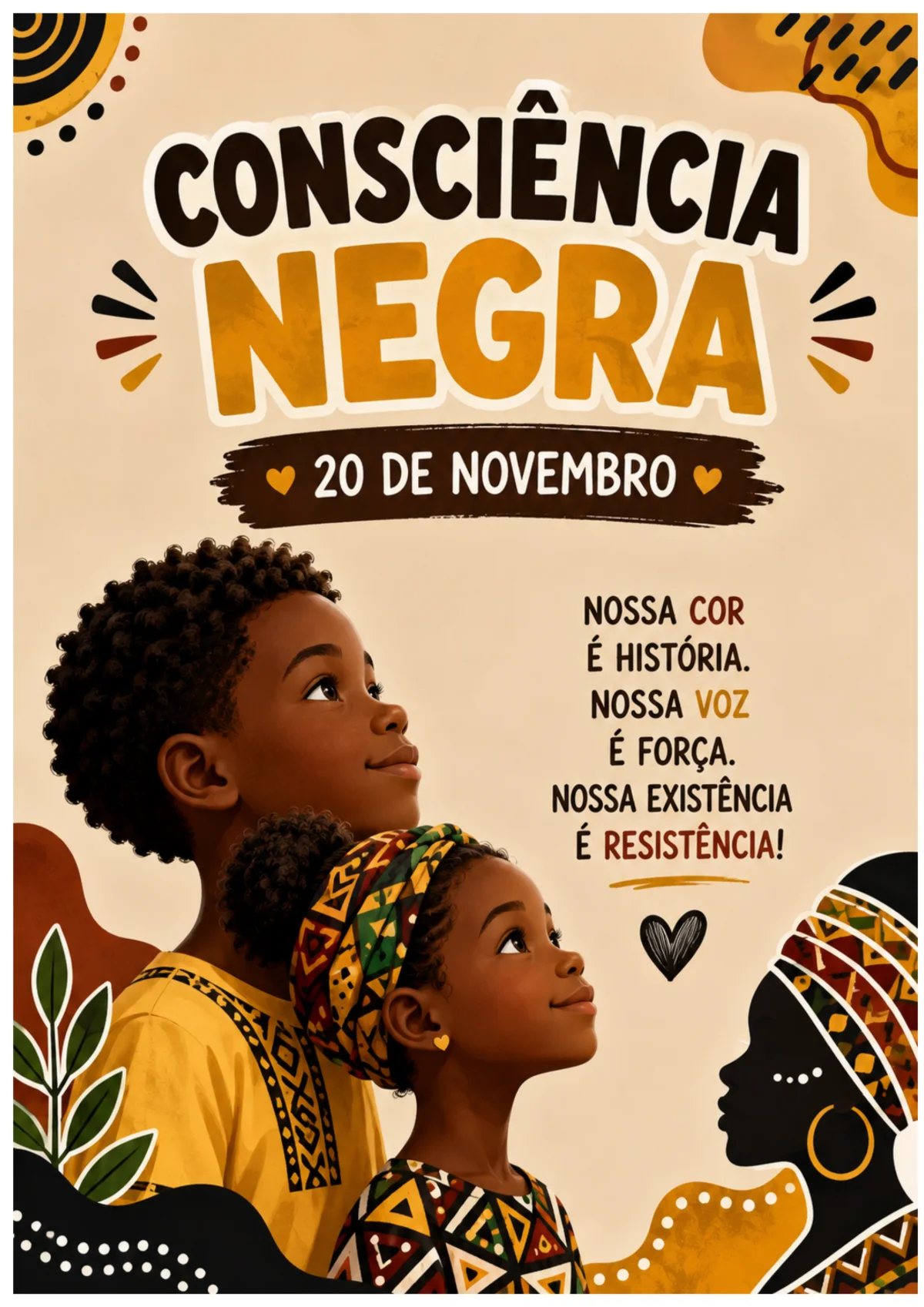 🖤✊🏾 PAINEL CONSCIÊNCIA NEGRA – 20 DE NOVEMBRO ✊🏾🖤 — Datas comemorativas para Educação Infantil: 🖤✊🏾 PAINEL…
