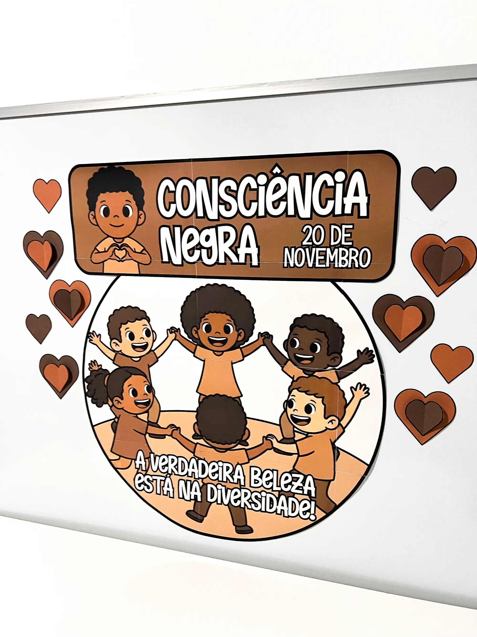 Painel Consciência Negra – A Verdadeira Beleza Está na Diversidade — amostra 1: Celebre o Dia da Consciência Negra com um…