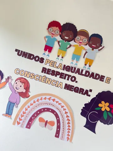 Painel Consciência Negra: Decoração Escolar Educativa — amostra 2: Painel lúdico da Consciência Negra: material completo…