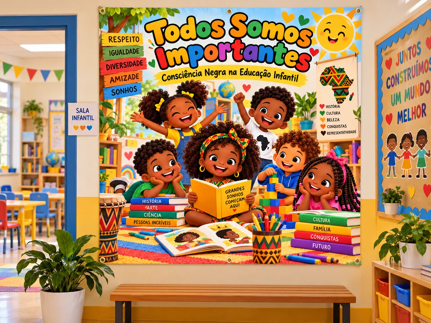 Painel Consciência Negra Educação Infantil – Imprimir — amostra 3: Para quem é indicado?
