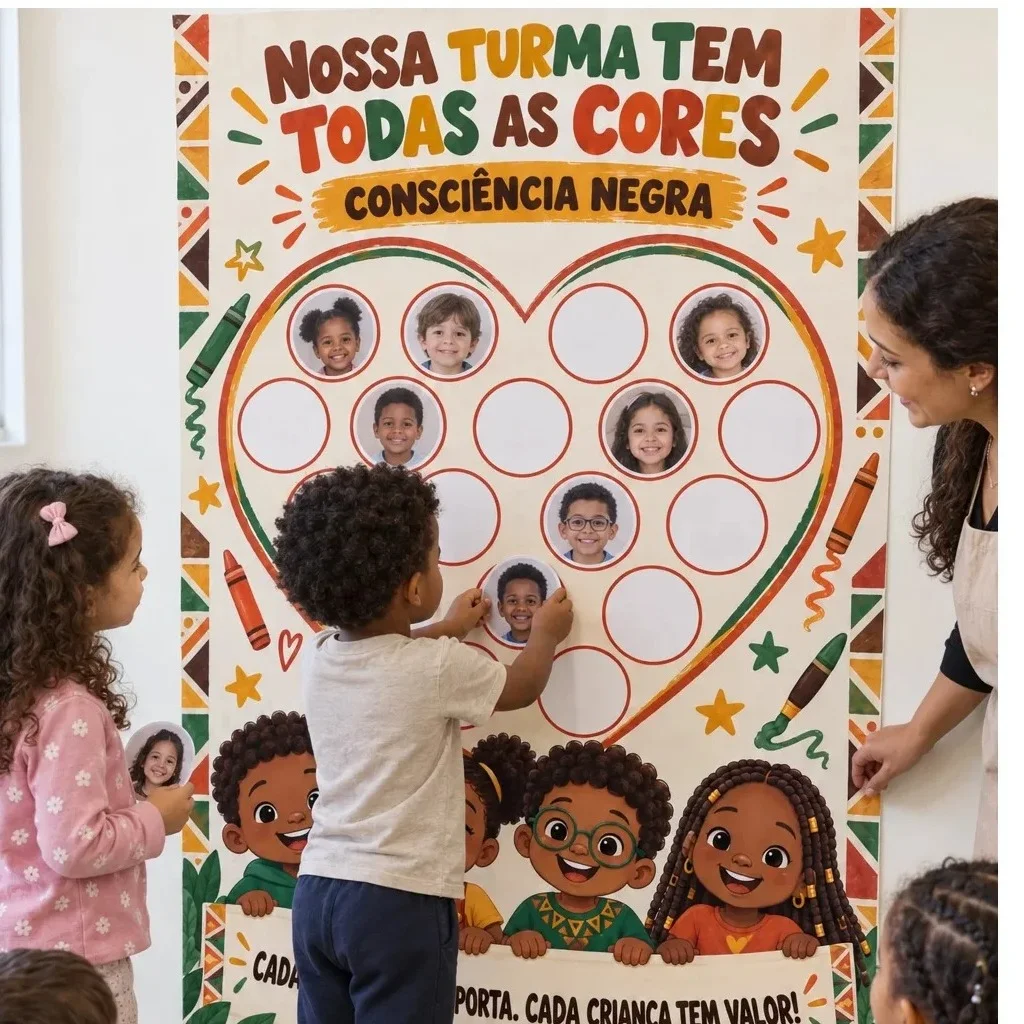Painel Consciência Negra Educação Infantil — Datas comemorativas para Educação Infantil: Painel colaborativo para a…