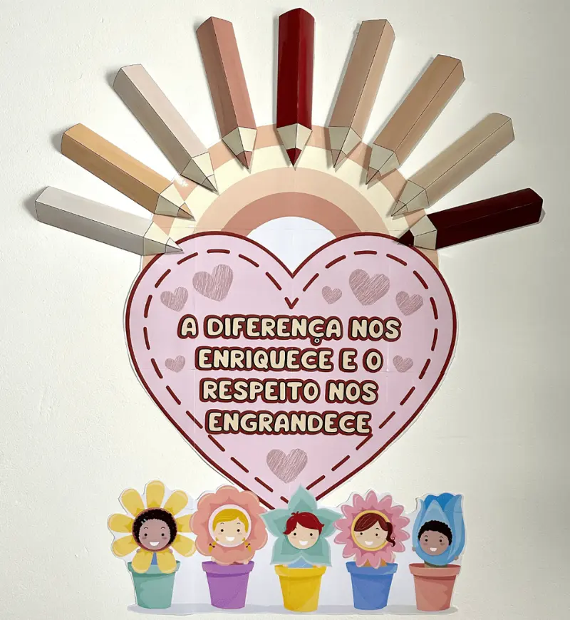 Painel Consciência Negra em PDF com Lápis 3D para Colorir — Ciências para Educação Infantil: Introduza o respeito às…