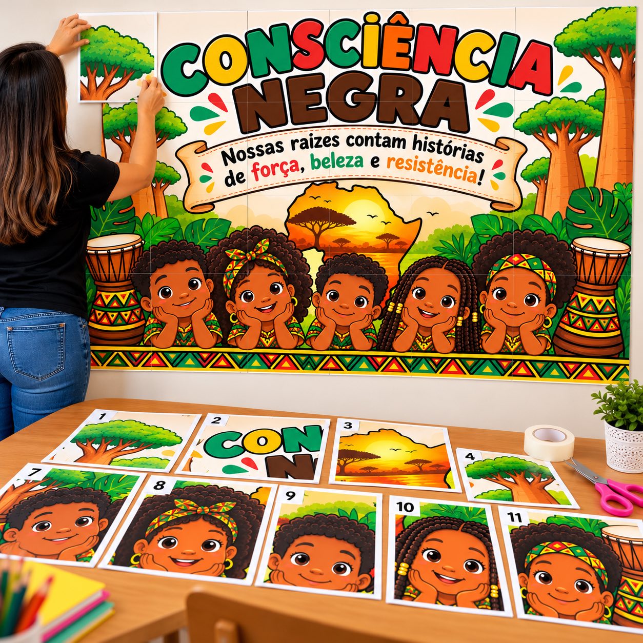 Painel Consciência Negra em PDF para Imprimir — amostra 2: 🎯 Objetivos pedagógicos Painel Consciência Negra em PDF para Imprimir — amostra 2: 🎯 Objetivos pedagógicos