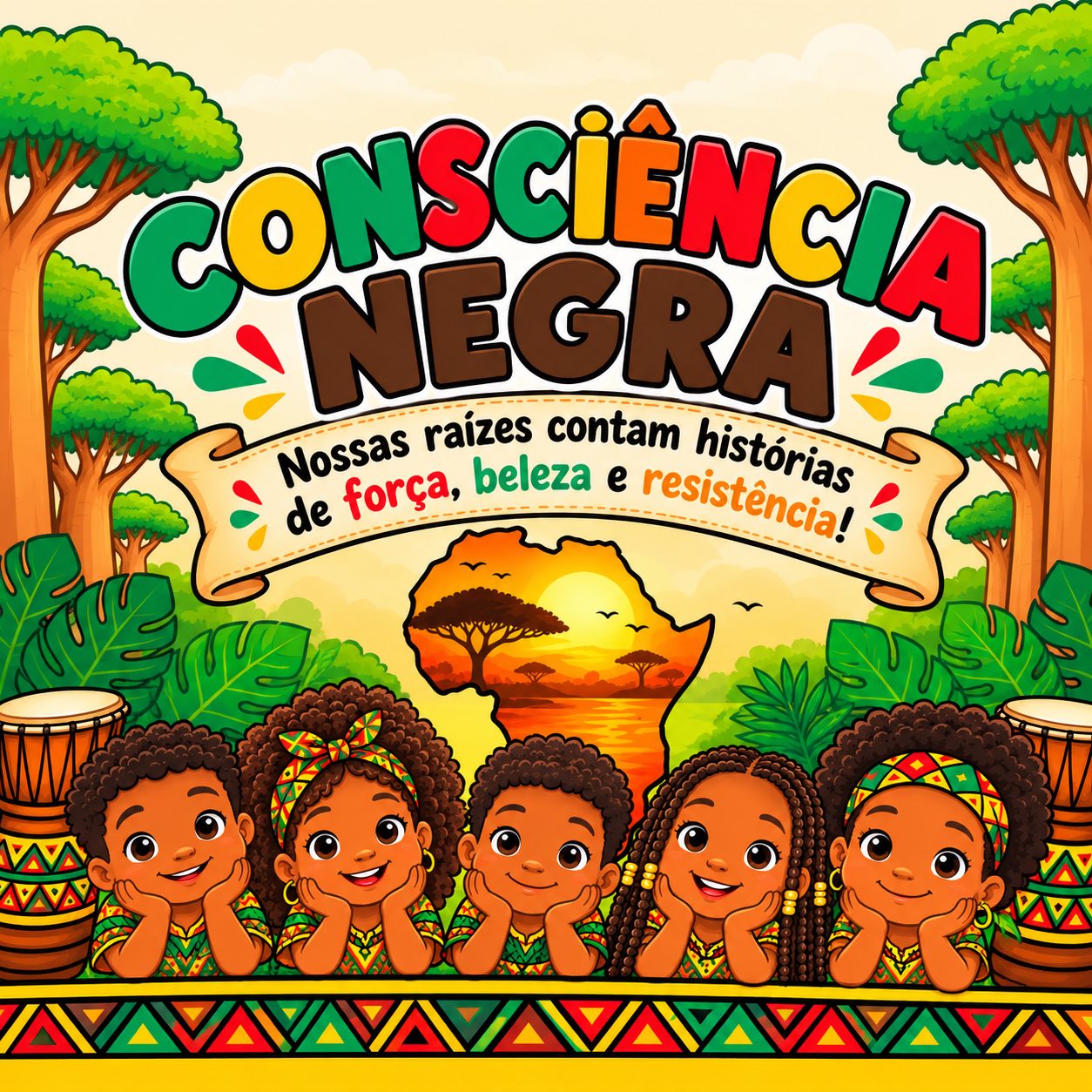 Painel Consciência Negra em PDF para Imprimir — amostra 3: 🏫 Onde utilizar? Painel Consciência Negra em PDF para Imprimir — amostra 3: 🏫 Onde utilizar?