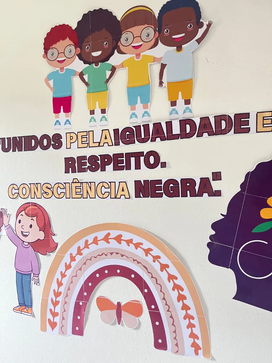 Painel Consciência Negra em PDF para Imprimir — amostra 2: Painel Consciência Negra em PDF para imprimir (1,50m x 1,25m),…