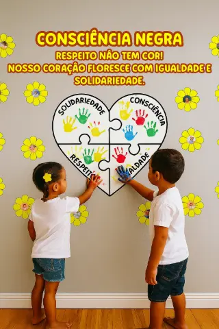 Painel Consciência Negra – Mãozinhas e Fotos em PDF — capa do material