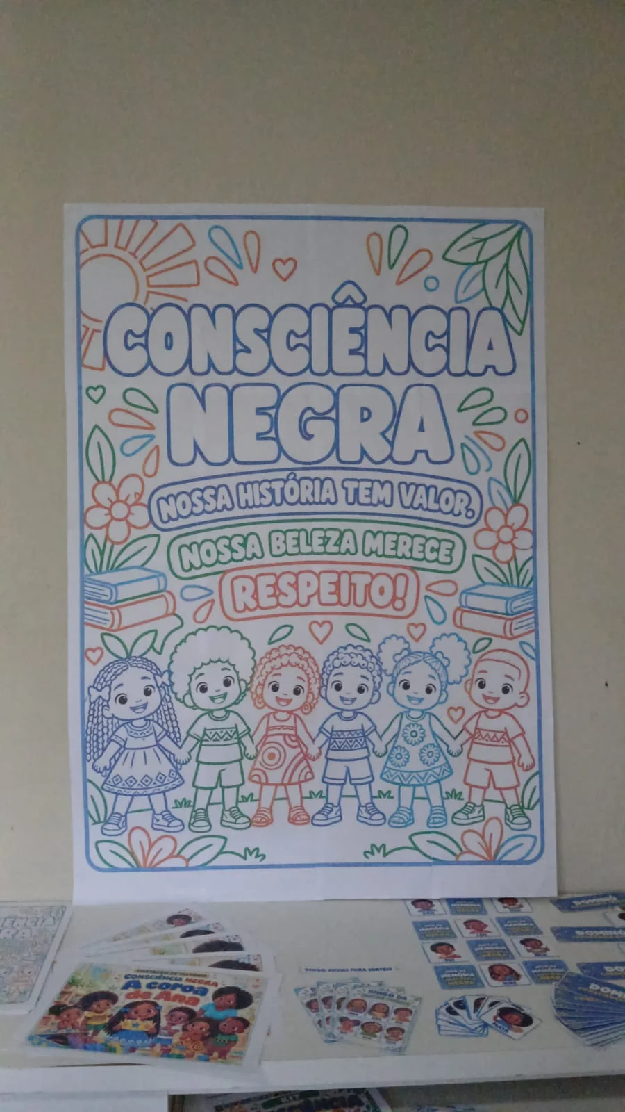 Painel Consciência Negra para Colorir – Educação Infantil 16 folhas a4 — Datas comemorativas para Educação Infantil: Painel…