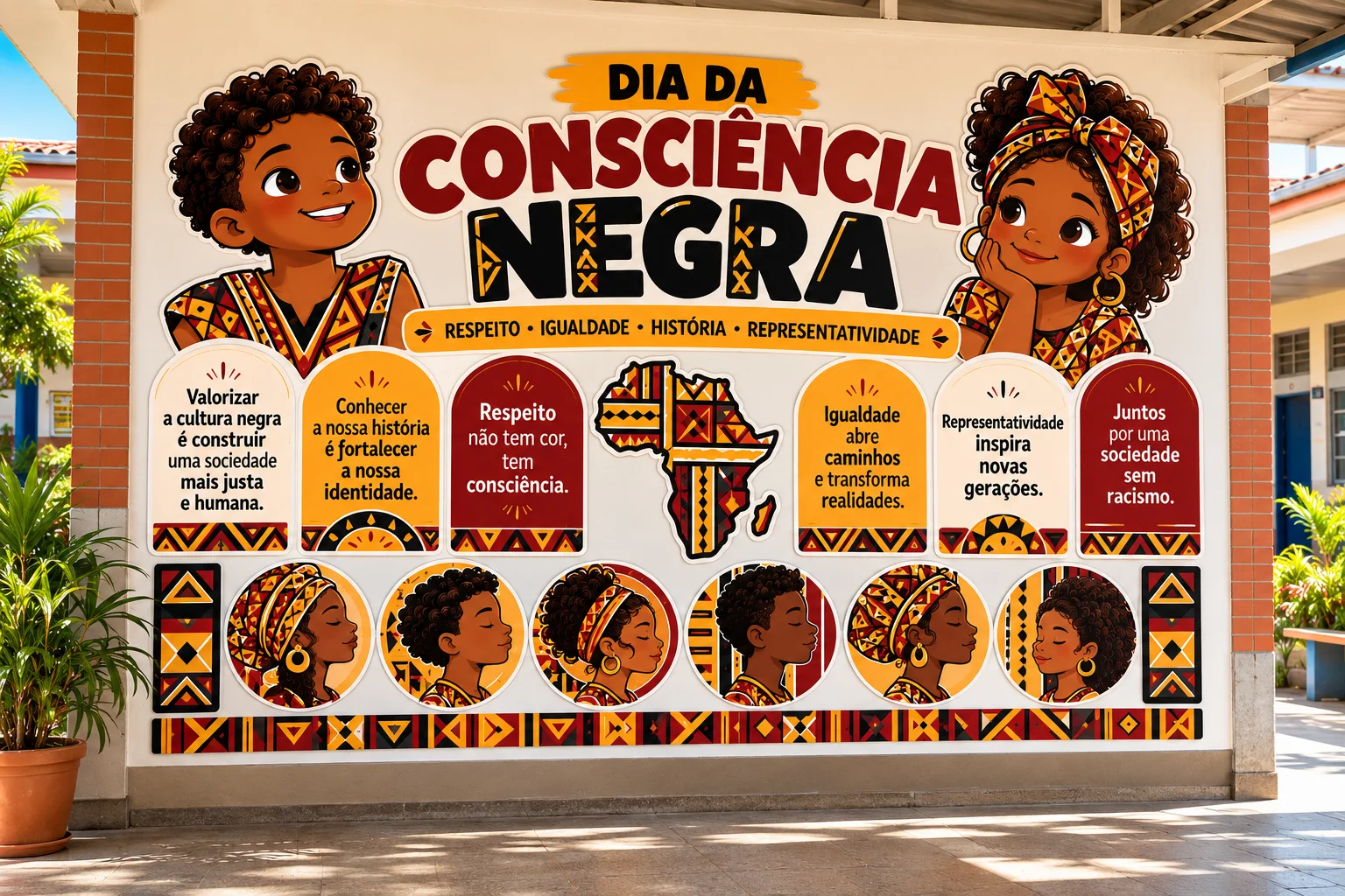 Painel Consciência Negra para Escola | Mural Educativo sobre Cultura — capa do material