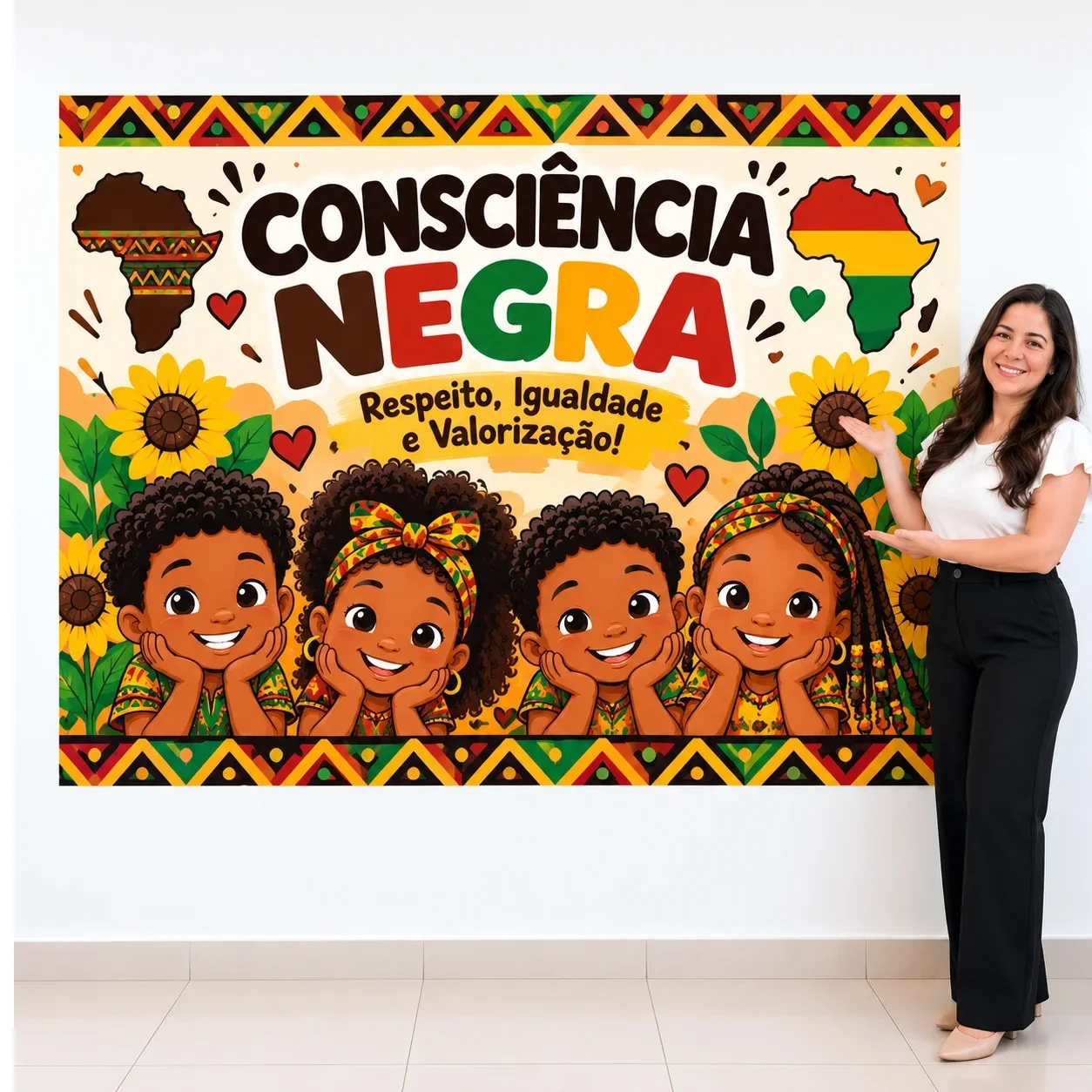 Painel Consciência Negra para Imprimir – Pôster Gigante — capa do material