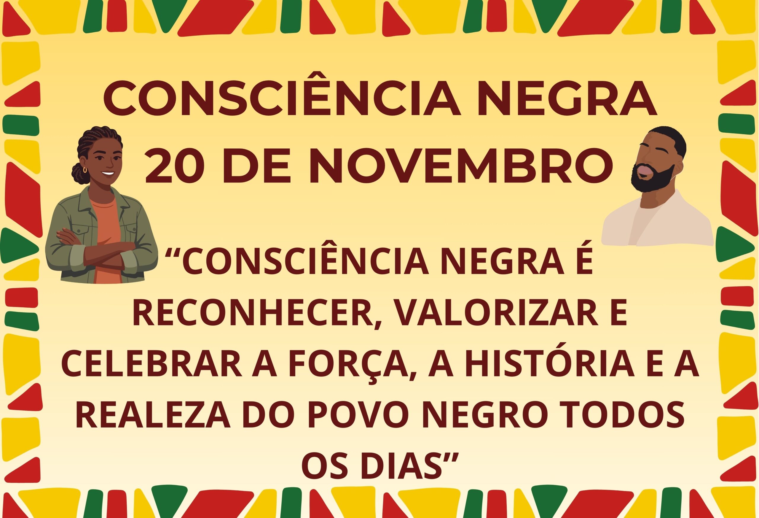 Painel consciência negra – PDF para Imprimir — amostra 2: Formato e entrega