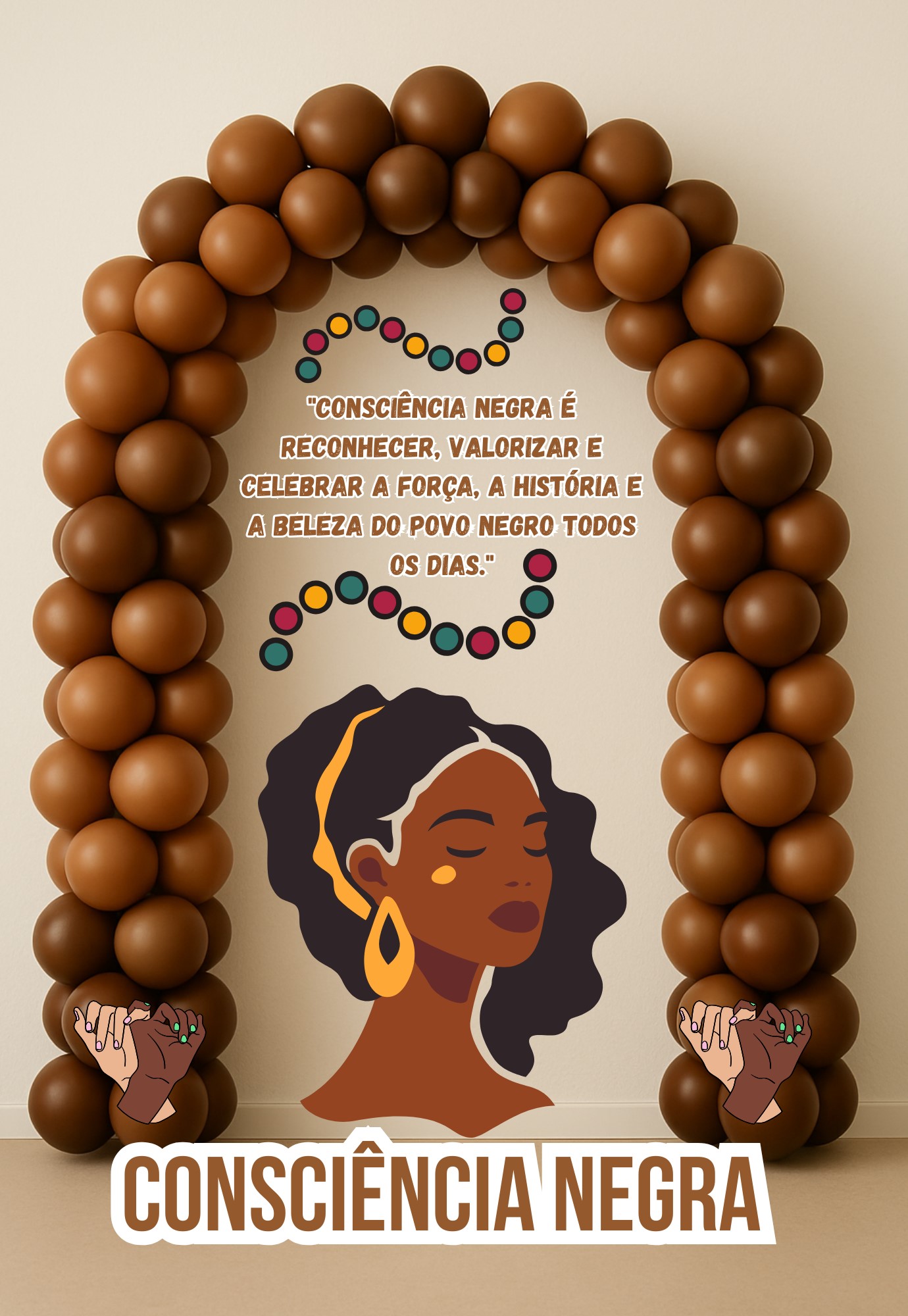 Painel consciência negra – PDF para Imprimir — Ciências para Todas as séries: Painel Digital Consciência Negra – Arte para…