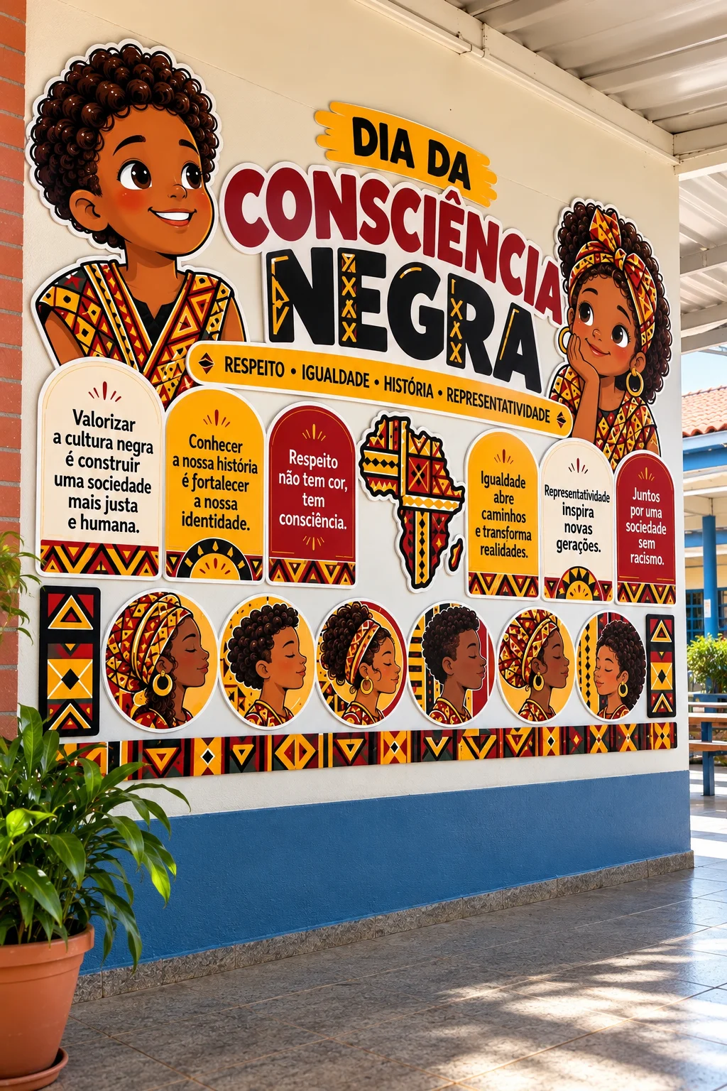 Painel Consciência Negra: Respeito e Igualdade — amostra 3: Material sobre Consciência Negra para trabalhar respeito,…