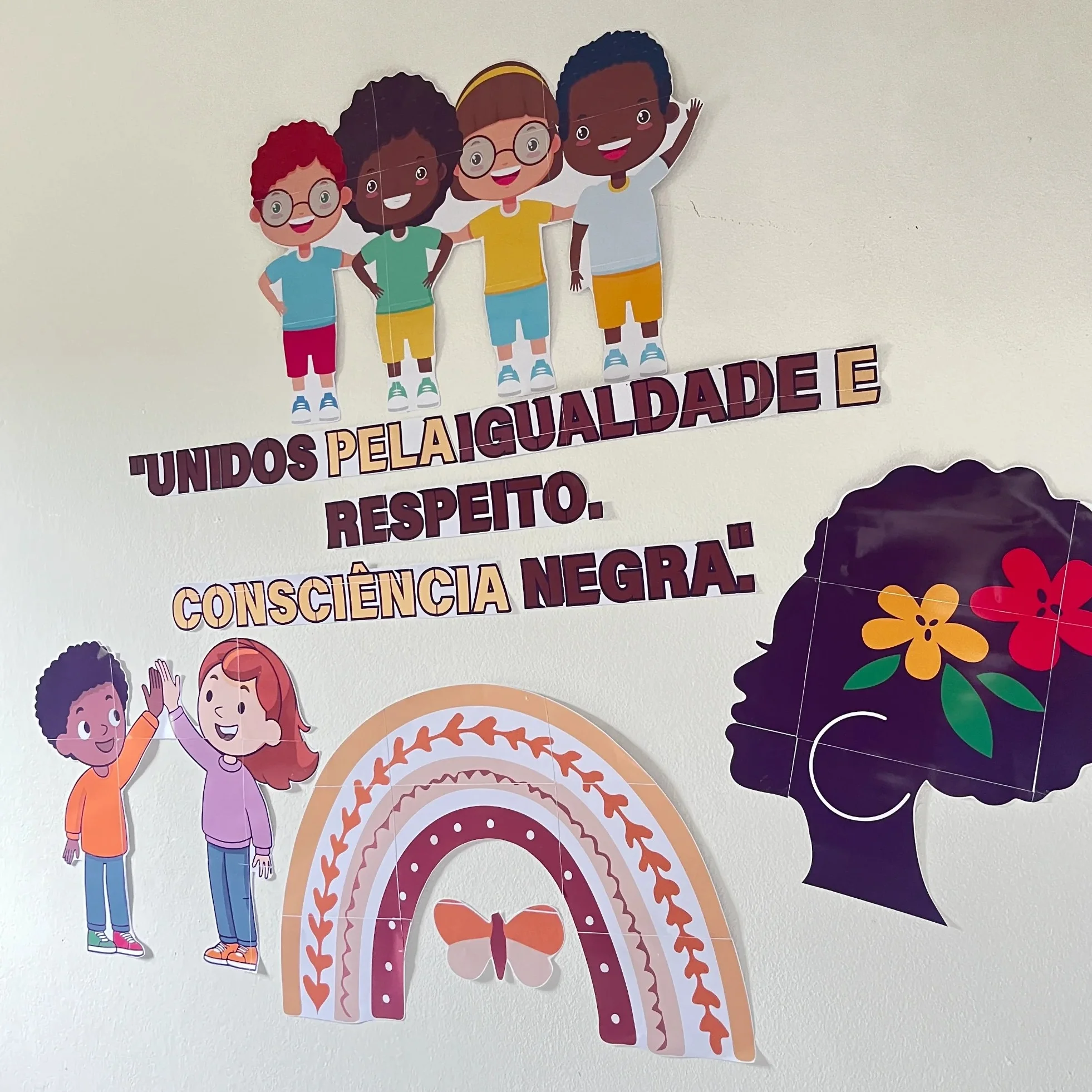 Painel Consciência Negra – Unidos pela Igualdade e Respeito — Alfabetização para Educação Infantil: Painel temático da…