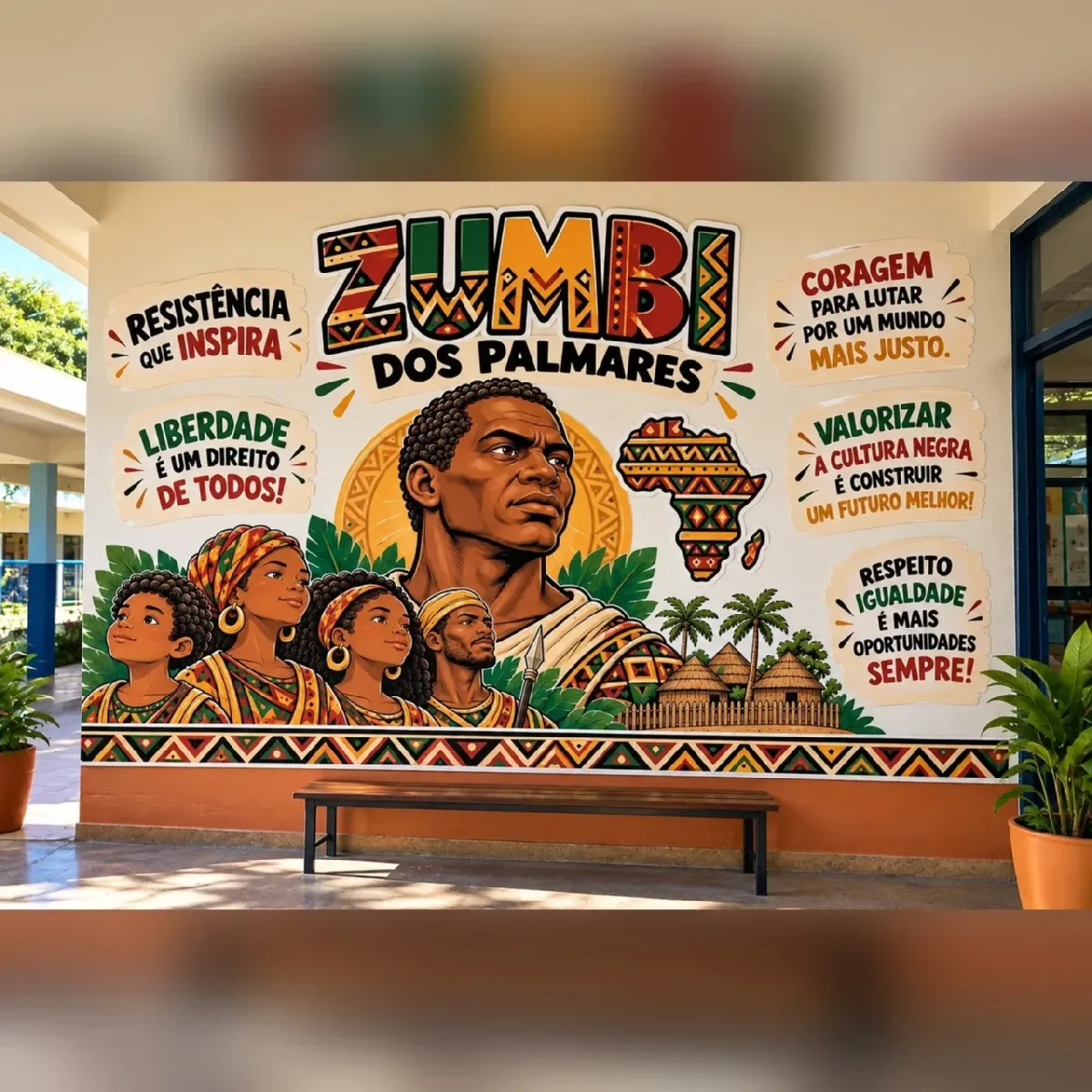 Painel Consciência Negra: Zumbi dos Palmares – PDF para Imprimir — Ciências para Educação Infantil: Painel Zumbi dos…