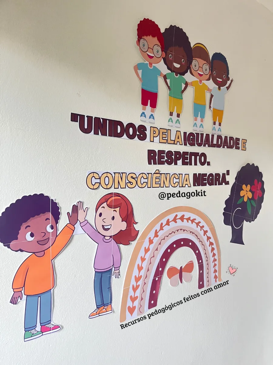Painel Consciência Negra — amostra 1: Painel sobre o dia da consciência Negra para deixar o ambiente e conscientizar sobre…