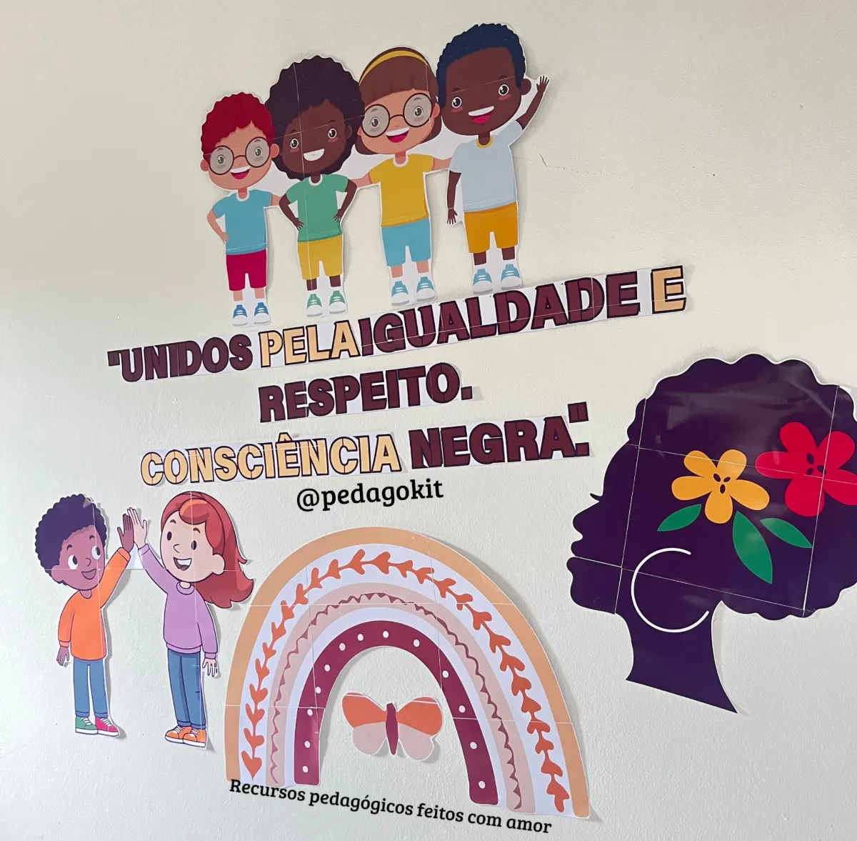 Painel Consciência Negra — amostra 2: Painel sobre o dia da consciência Negra para deixar o ambiente e conscientizar sobre…