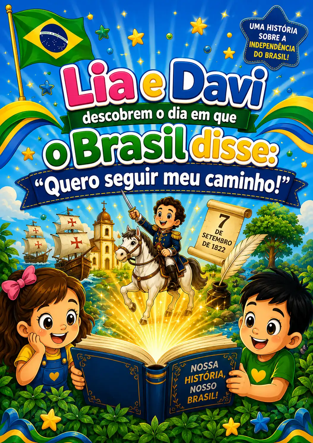 Painel Contação de história sobre a Independência do Brasil. — amostra 2: Transforme a aula sobre a Independência do Brasil…