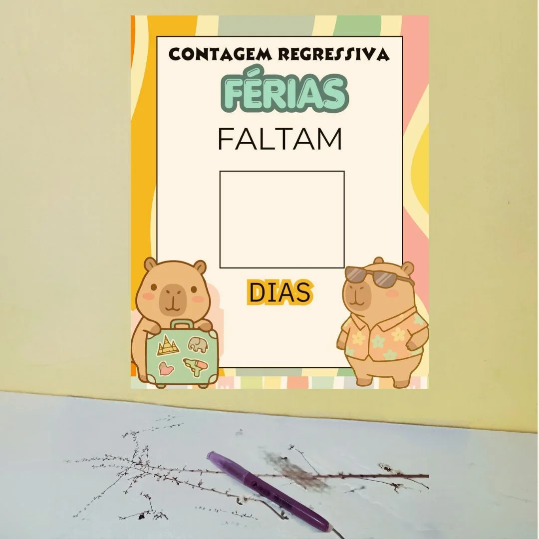 PAINEL CONTAGEM REGRESSICA PARA AS FÉRIAS — amostra 1: 📋 Informações Importantes do Material: