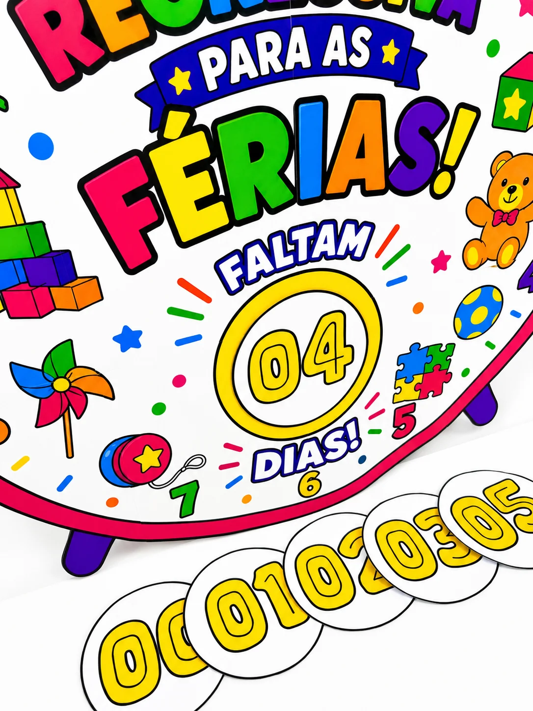 Painel Contagem Regressiva para as Férias - Decoração Interativa para Sala de Aula — amostra 3: Transforme a espera pelas… Painel Contagem Regressiva para as Férias - Decoração Interativa para Sala de Aula — amostra 3: Transforme a espera pelas…