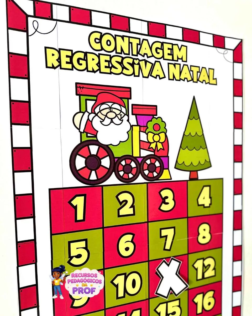 Painel Contagem Regressiva para o Natal — amostra 1: Um recurso para envolver os alunos na rotina diária, trabalhar a…