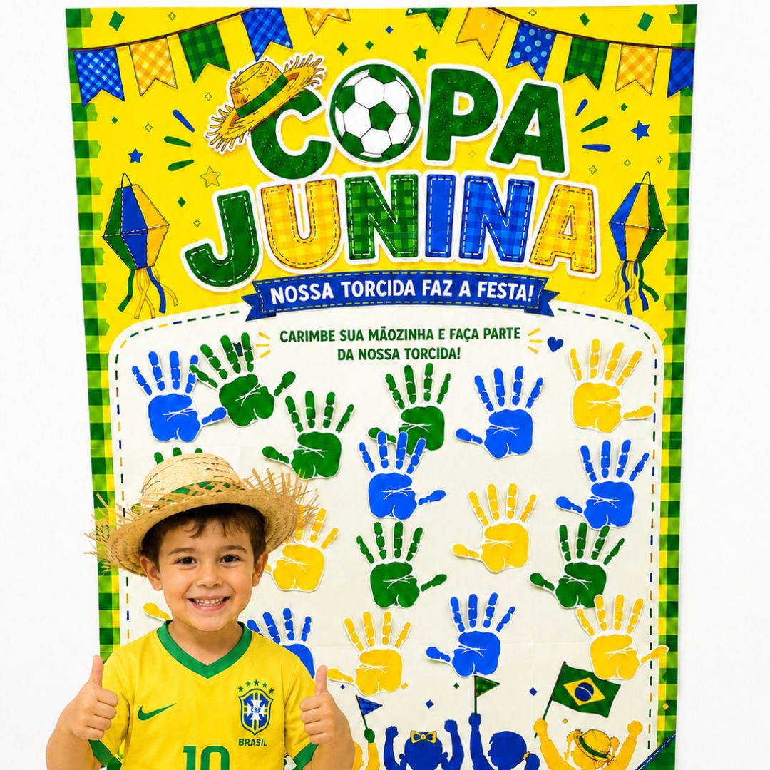 Painel copa junina – Material Pedagógico — capa do material